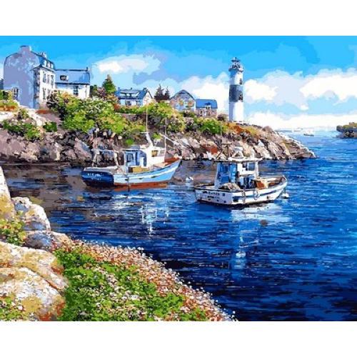 Картина по номерам Mariposa Морская бухта 40x50 см (skl-Q2178)