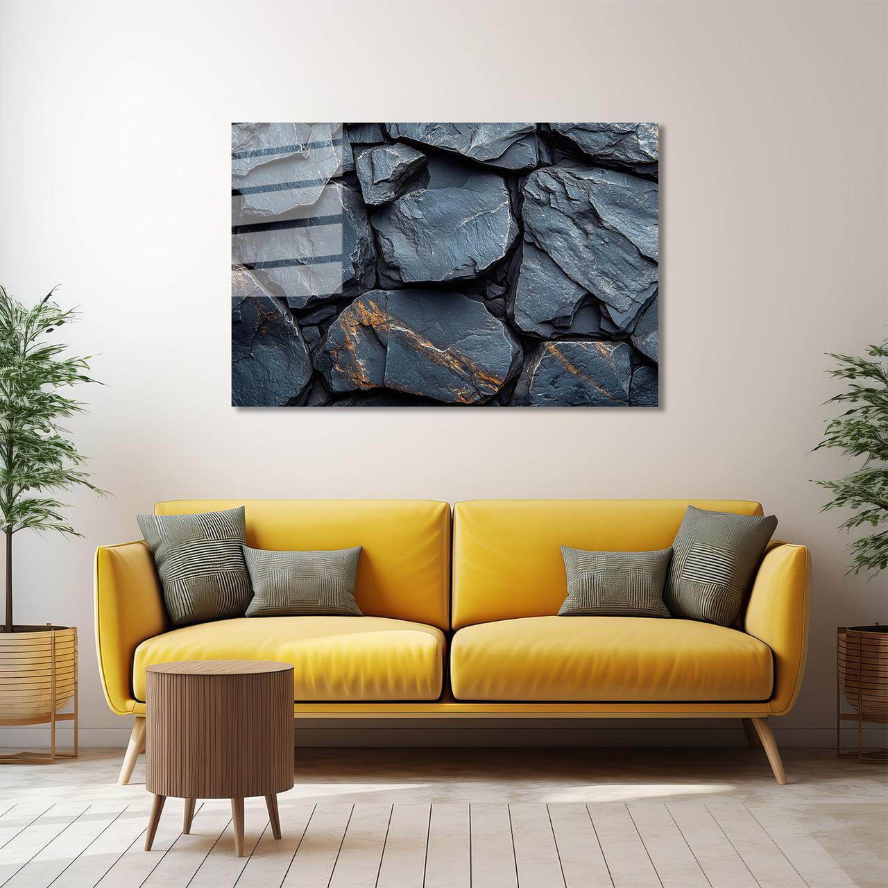 Картина на стекле NovellaPrint Слоистый камень 90х60 см (537.3)