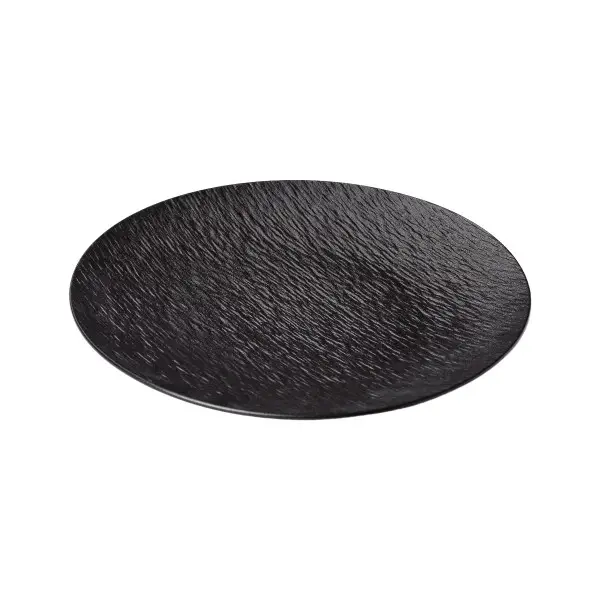 Тарілка сервірувальна для закусок та салатів та основних страв YIWU керамічна 30 см Чорний (147-107-HP-7-726 ) - фото 3 Тарілка сервірувальна для закусок та салатів та основних страв YIWU керамічна 30 см Чорний (147-107-HP-7-726 ) - фото 3