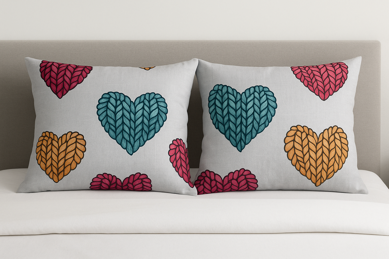 Наволочка Сердечки бязь 50х70 см (G-26016/xбязь 50/5.25) Наволочка Сердечки бязь 50х70 см (G-26016/xбязь 50/5.25)