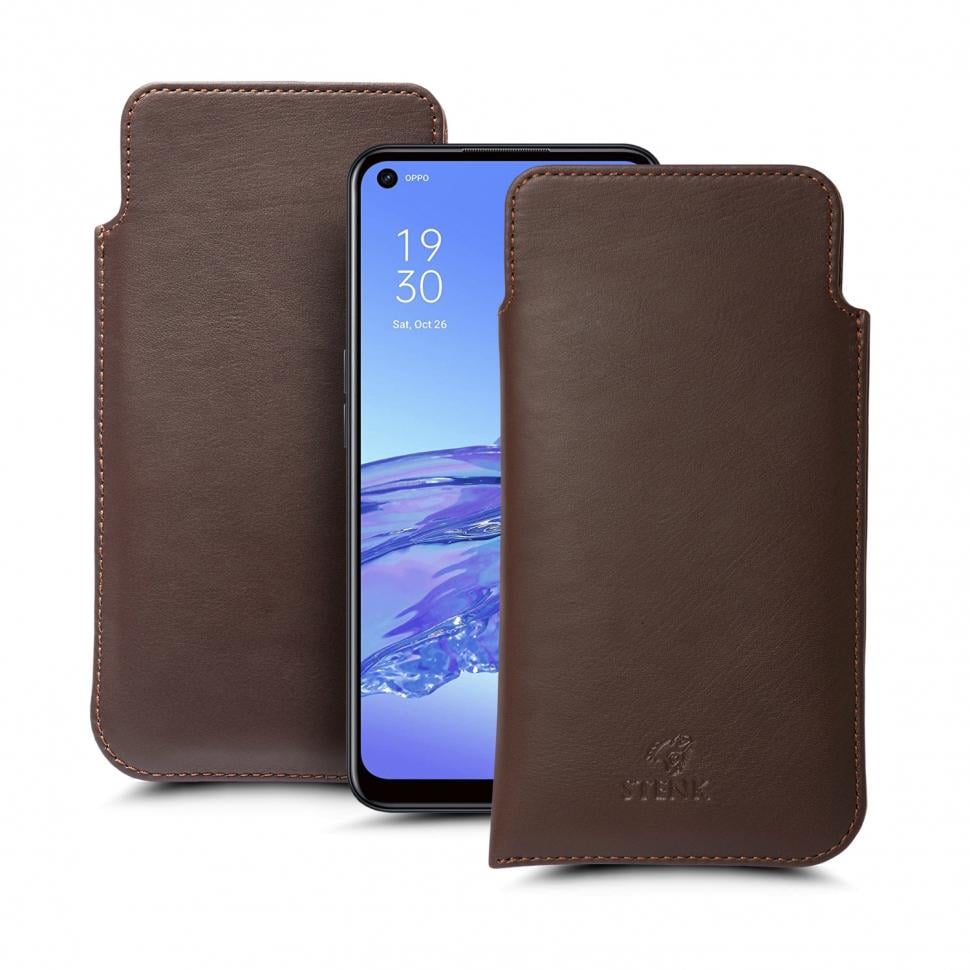 Футляр Stenk Elegance для OPPO A53 Коричневый (68030)