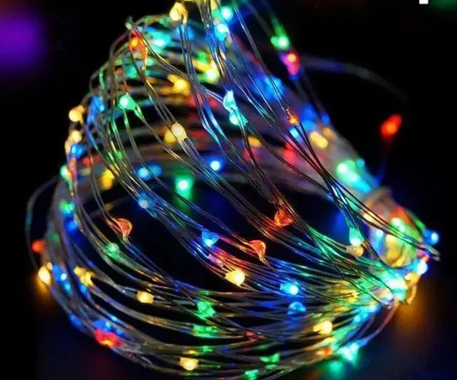 Гірлянда LED різнокольорова 100 світлодіодів 10 м USB (42215)