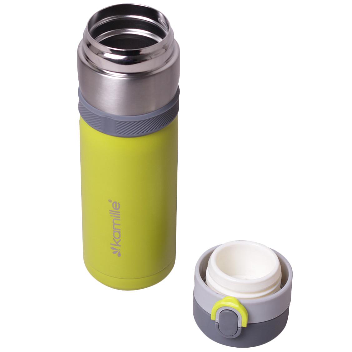 Термос Kamille KM-2014-GR 400 мл Зелений (110158) - фото 2 Термос Kamille KM-2014-GR 400 мл Зелений (110158) - фото 2