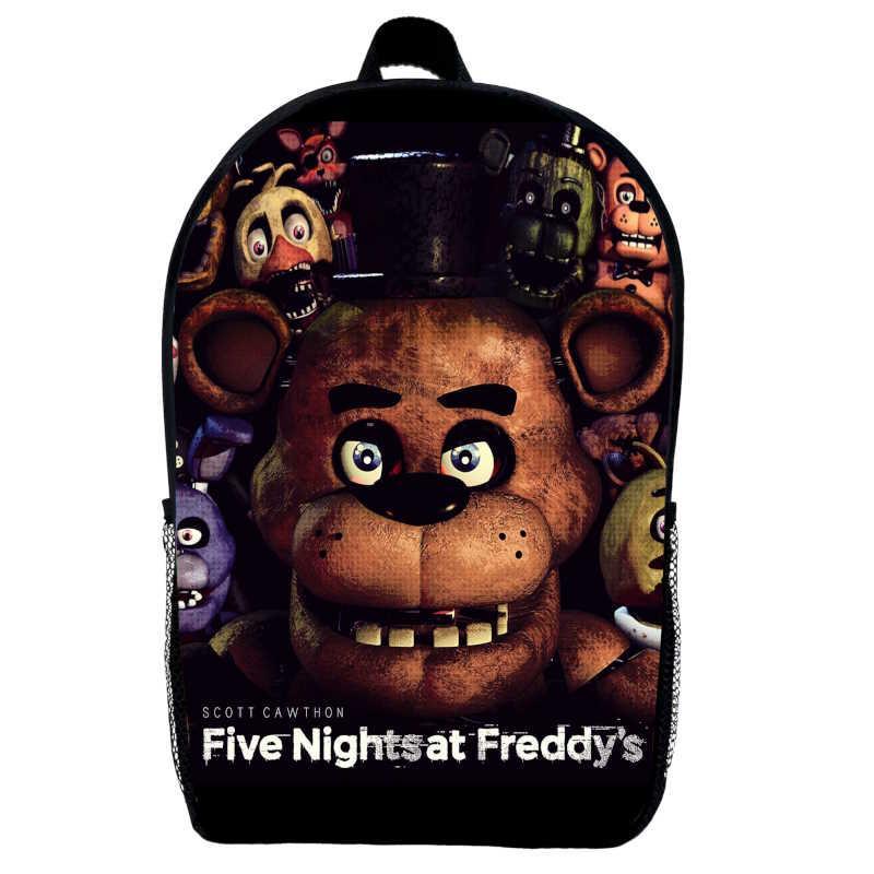 Школьный рюкзак детский FNAF-01 ФНАФ Аниматроники 5 ночей с Фредди 29х21х9 см 5 л Черный (2183551704)