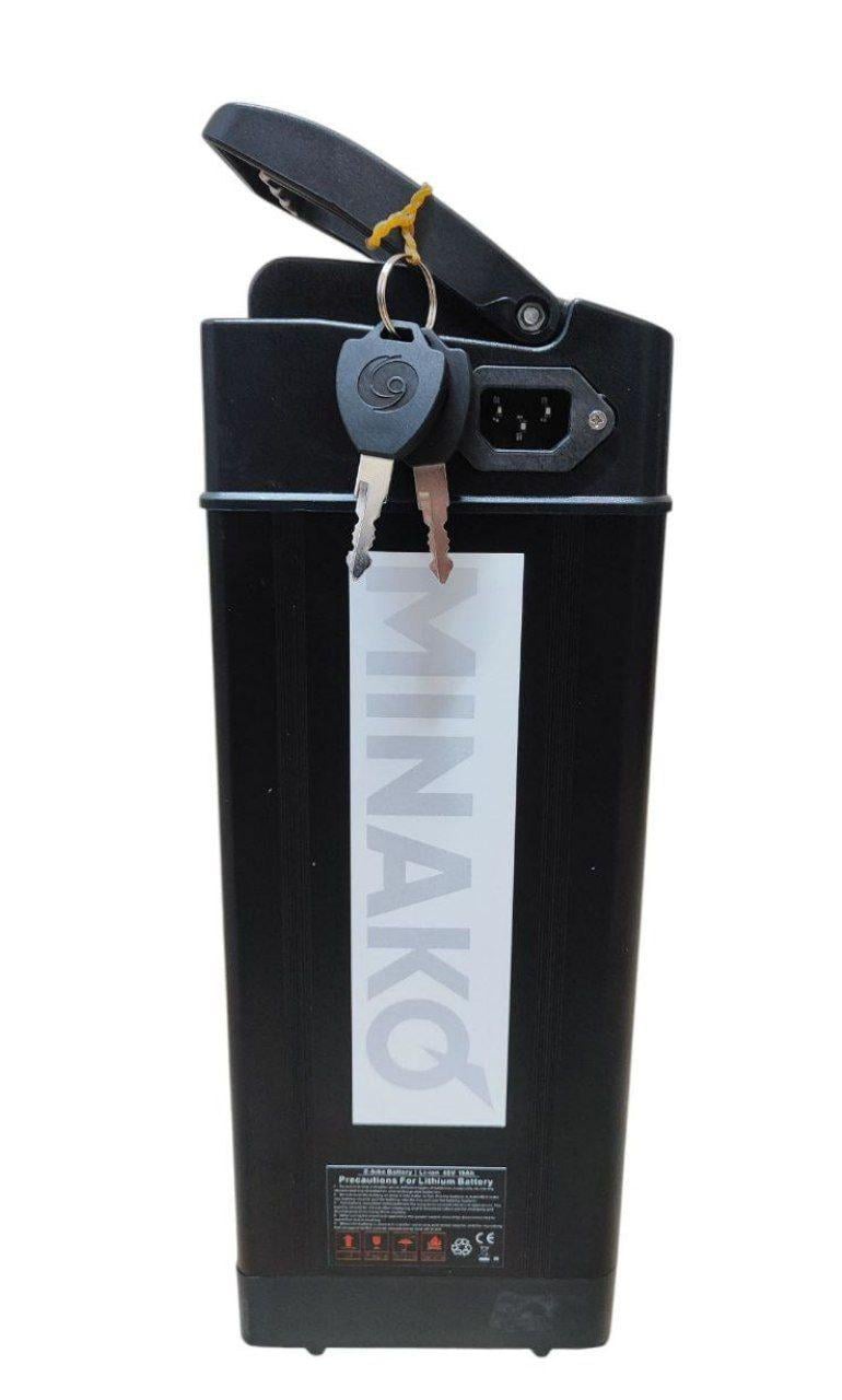 Електровелосипед MINAKO PRO двомісний з кошиком PASS-система 48V 19 Ah 800W Чорний (24836024) - фото 4