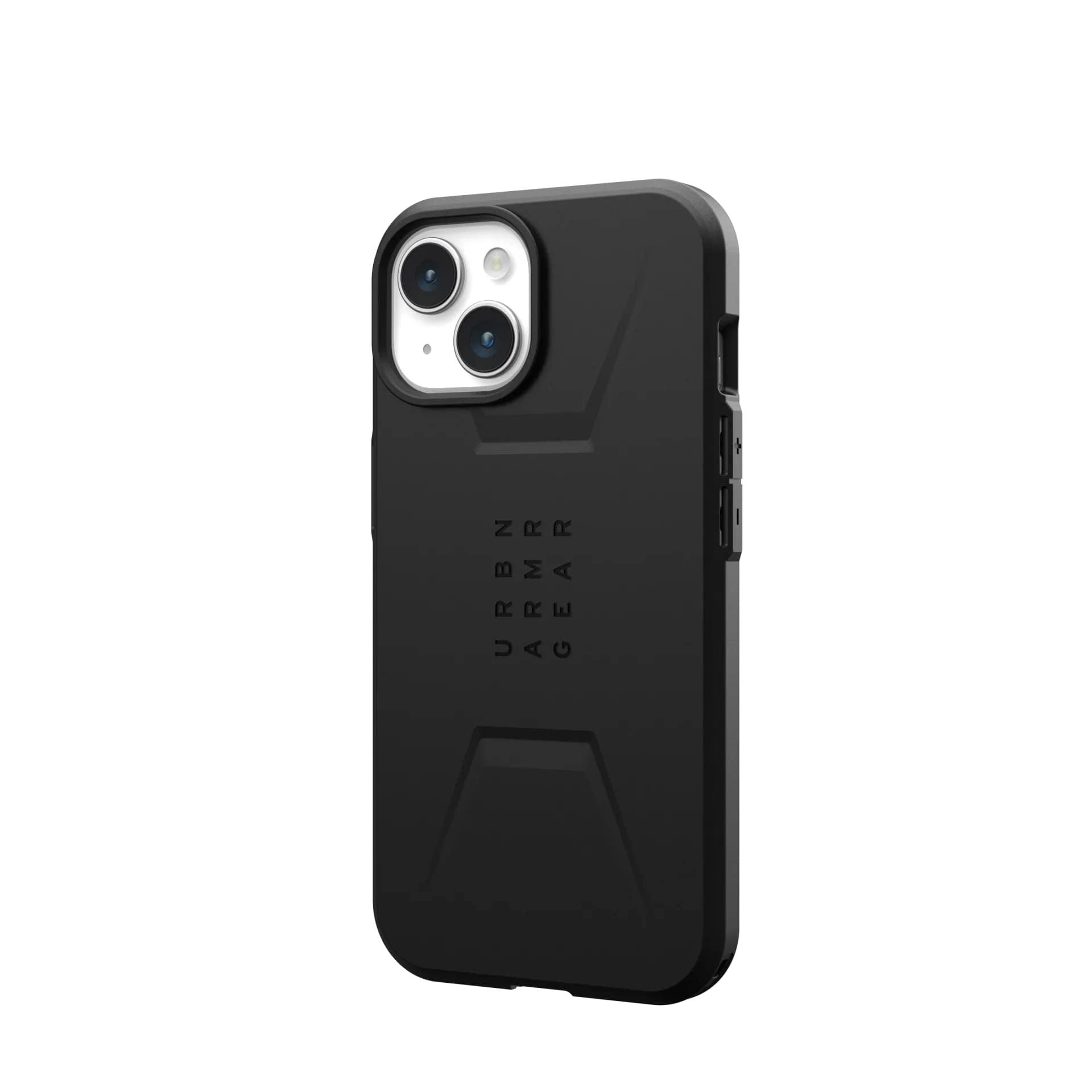 Чехол накладка для телефона UAG Civilian Magsafe Apple iPhone 15 Black - фото 4