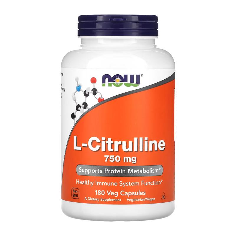 Цитрулін NOW L-Citrulline 750 мг 180 капс. (07249-01)