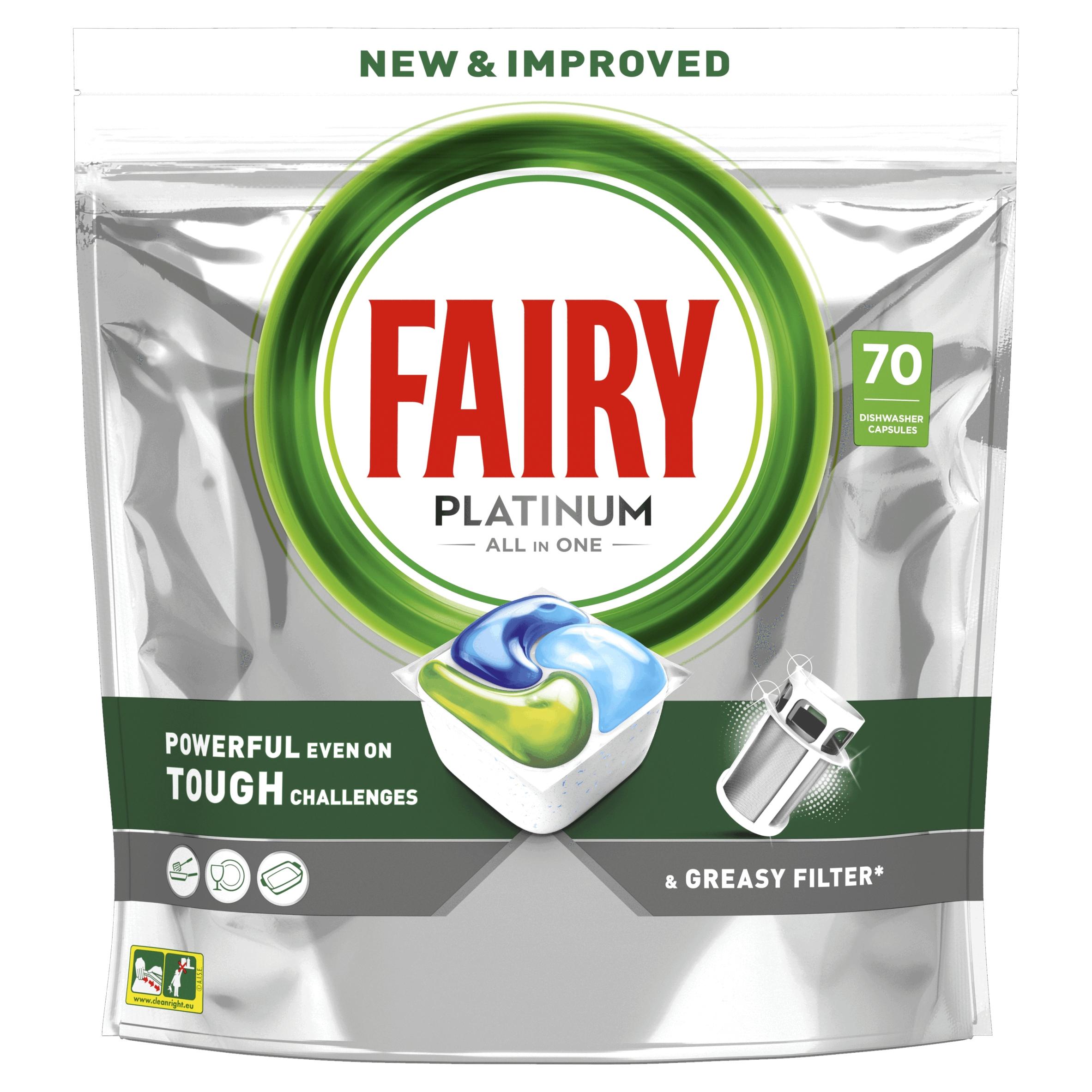 Капсули для посудомийної машини Fairy Platinum 70 шт.