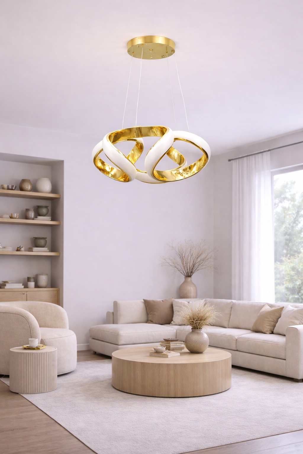 Люстра Orbit Noir LED 3 режима 151W (20197/4GD)