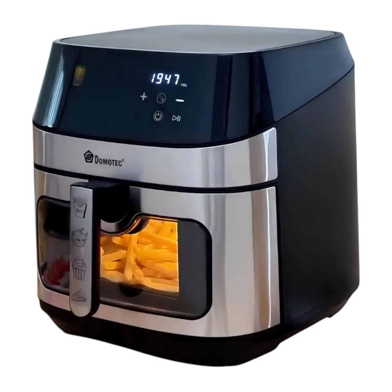 Аерогриль електрична Domotec MS-3222 2800 Вт з регульованою температурою Чорний (GR-04895)