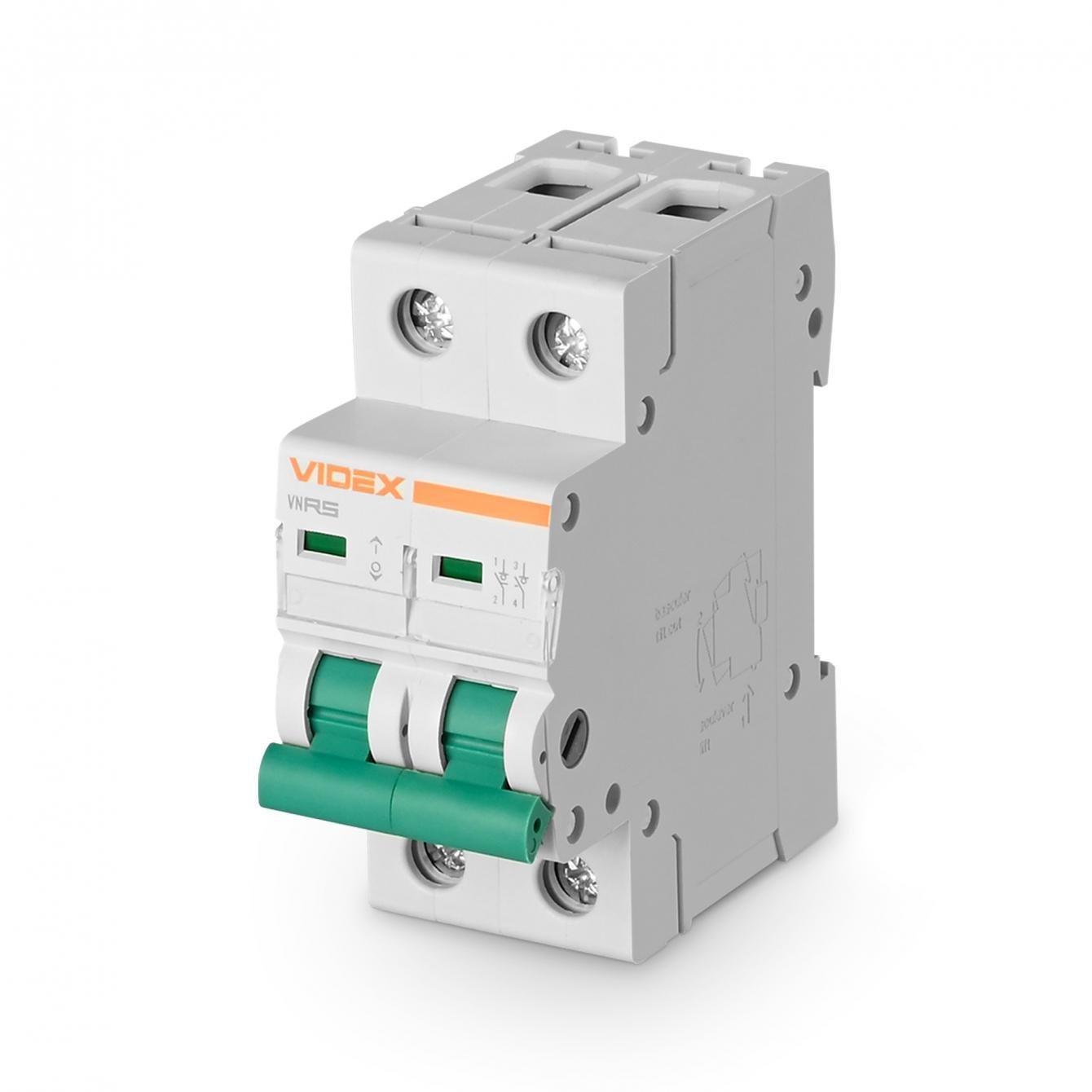 Выключатель нагрузки Videx RESIST 2п 63А VF-RS-VN263 (00000043798)