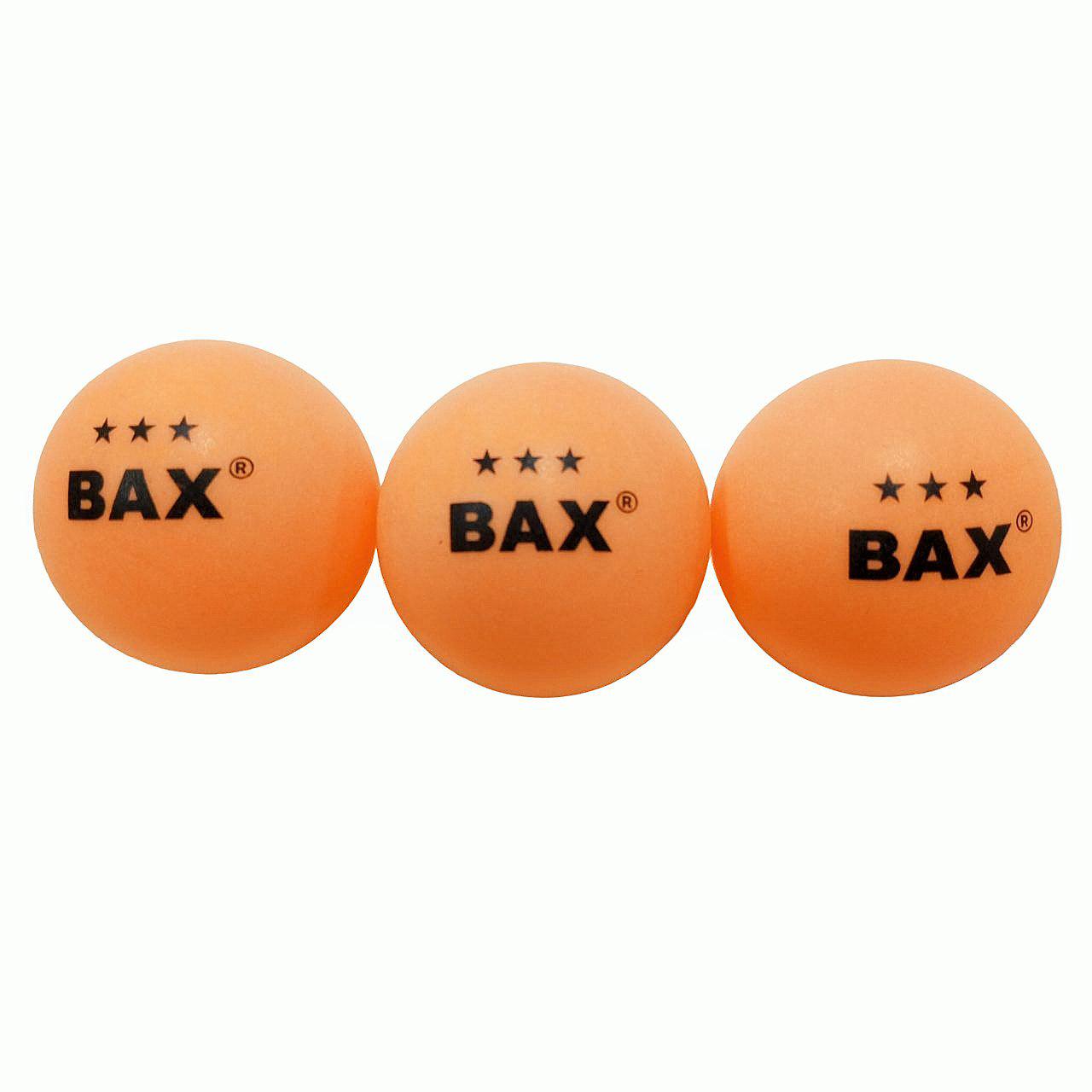 М'яч для настільного тенісу Bax 3 3 шт. Orange (151301) - фото 2