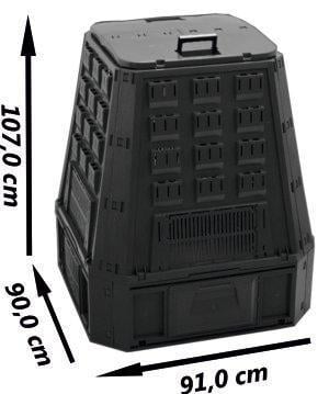 Компостер Prosperplast Evogreen IKEV630С 630 л Черный - фото 2