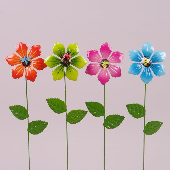 Стикер металлический Flora Цветок 12 шт. (8540)