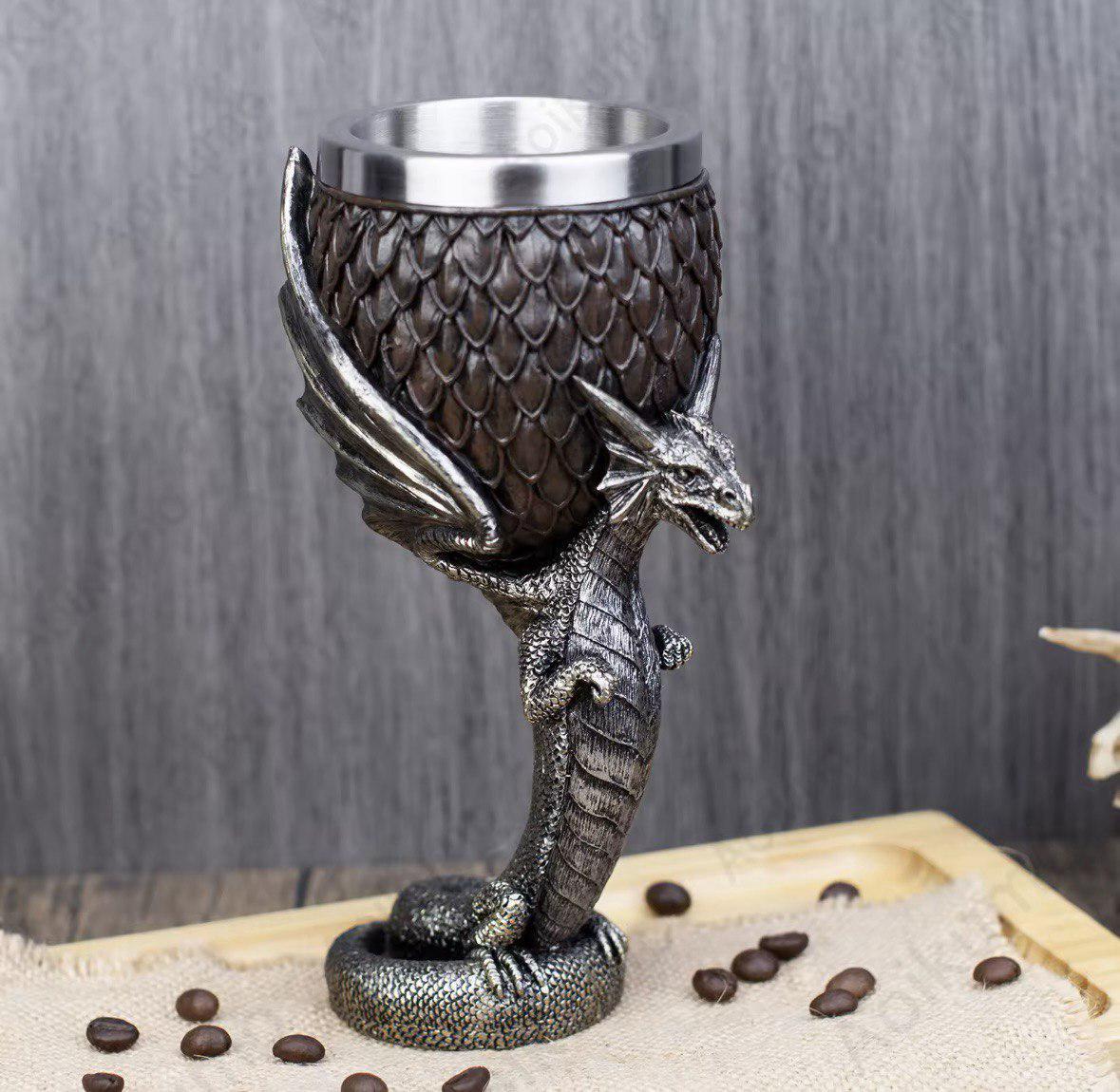 Бокал дракон с крыльями Виверна Летучий 170 мл - фото 1 Бокал дракон с крыльями Виверна Летучий 170 мл - фото 1