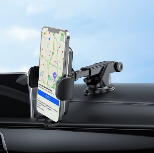 Тримач для телефону Hoco Polaris push-type telescopic suction cup CA95 Чорний - фото 3