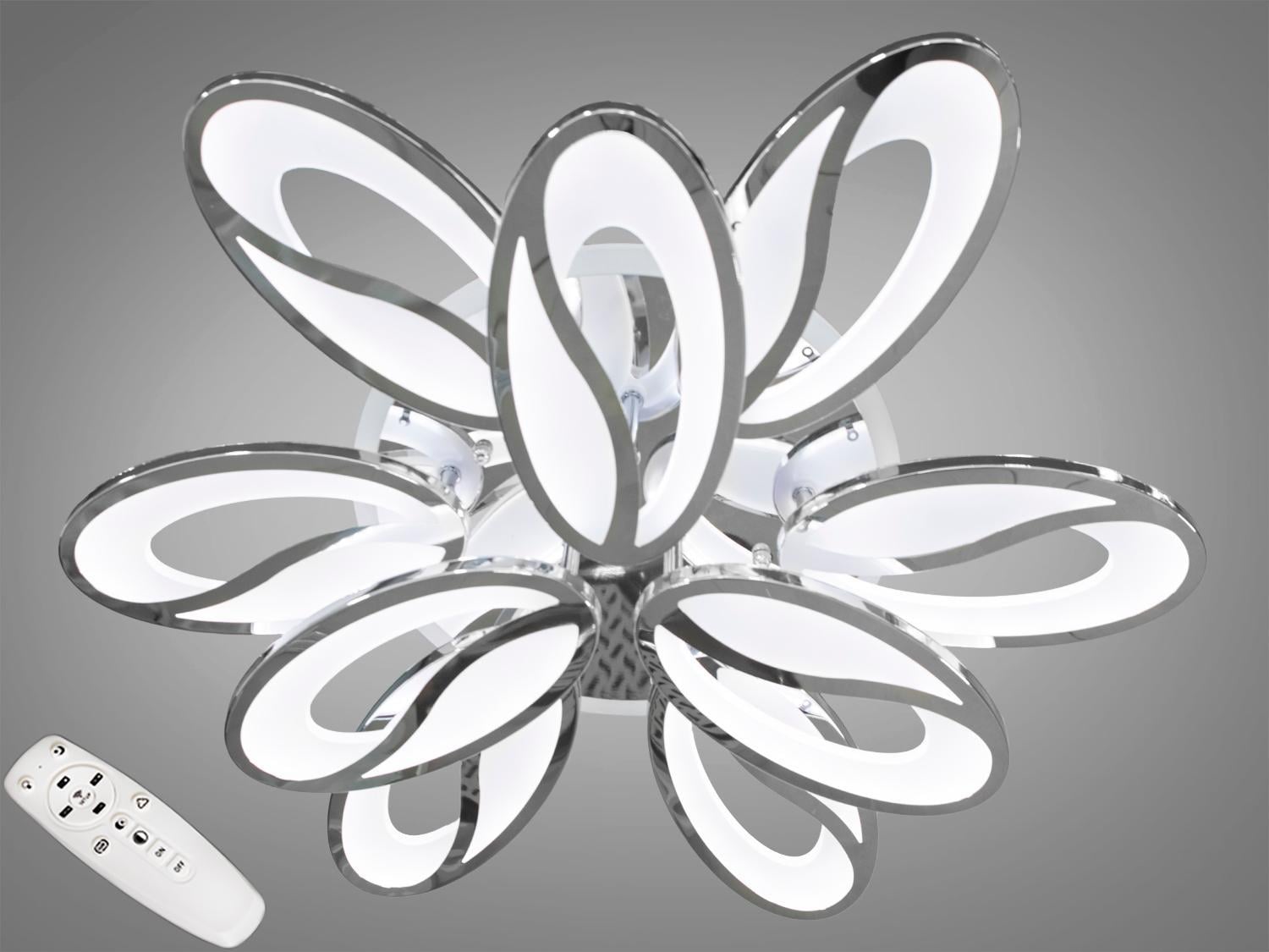 Люстра потолочная с диммером и LED-подсветкой 8090/6+3HR LED 3color dimmer