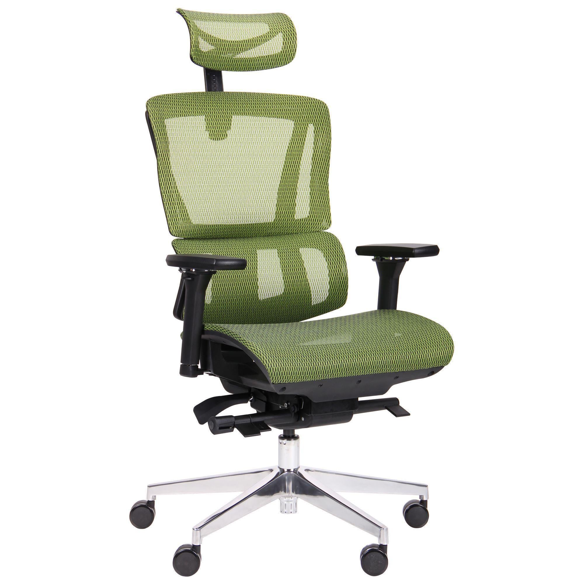 Офісне крісло AMF Agile 1160+140х640х670 Чорний/Салатовий