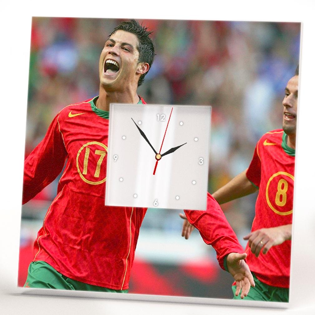 Часы с фото Криштиану Роналду 260x260 мм (C03090)