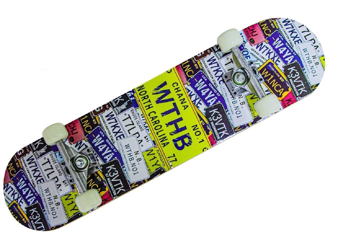 Скейтборд деревянный Numbers Multicolor (970826683)