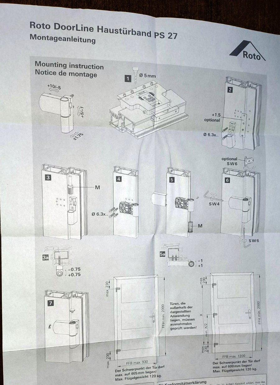 Петля для металлопластиковой двери Roto PS 27 RAL 9016 E 17-20.5 105-42 Белый (492589) - фото 3 Петля для металлопластиковой двери Roto PS 27 RAL 9016 E 17-20.5 105-42 Белый (492589) - фото 3