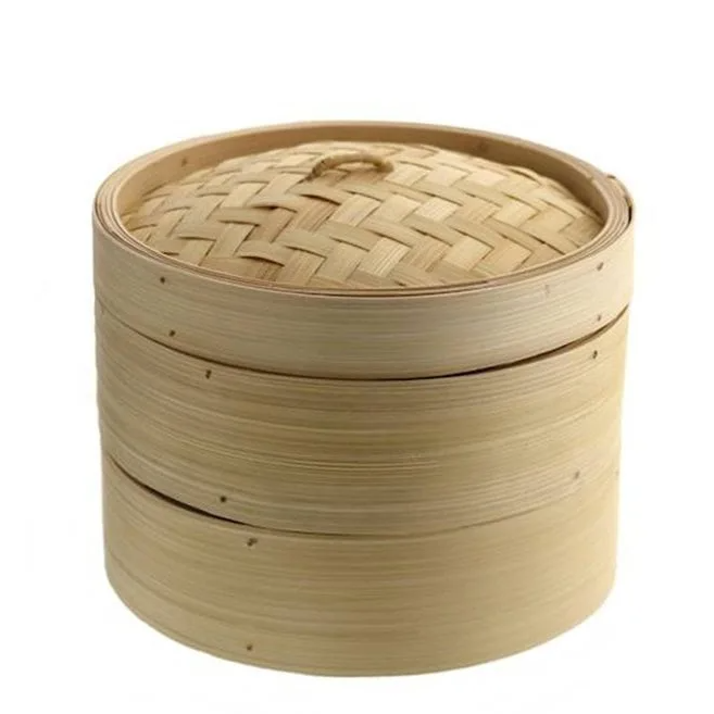 Пароварка бамбуковая двухуровневая Flora D20 см (45205)