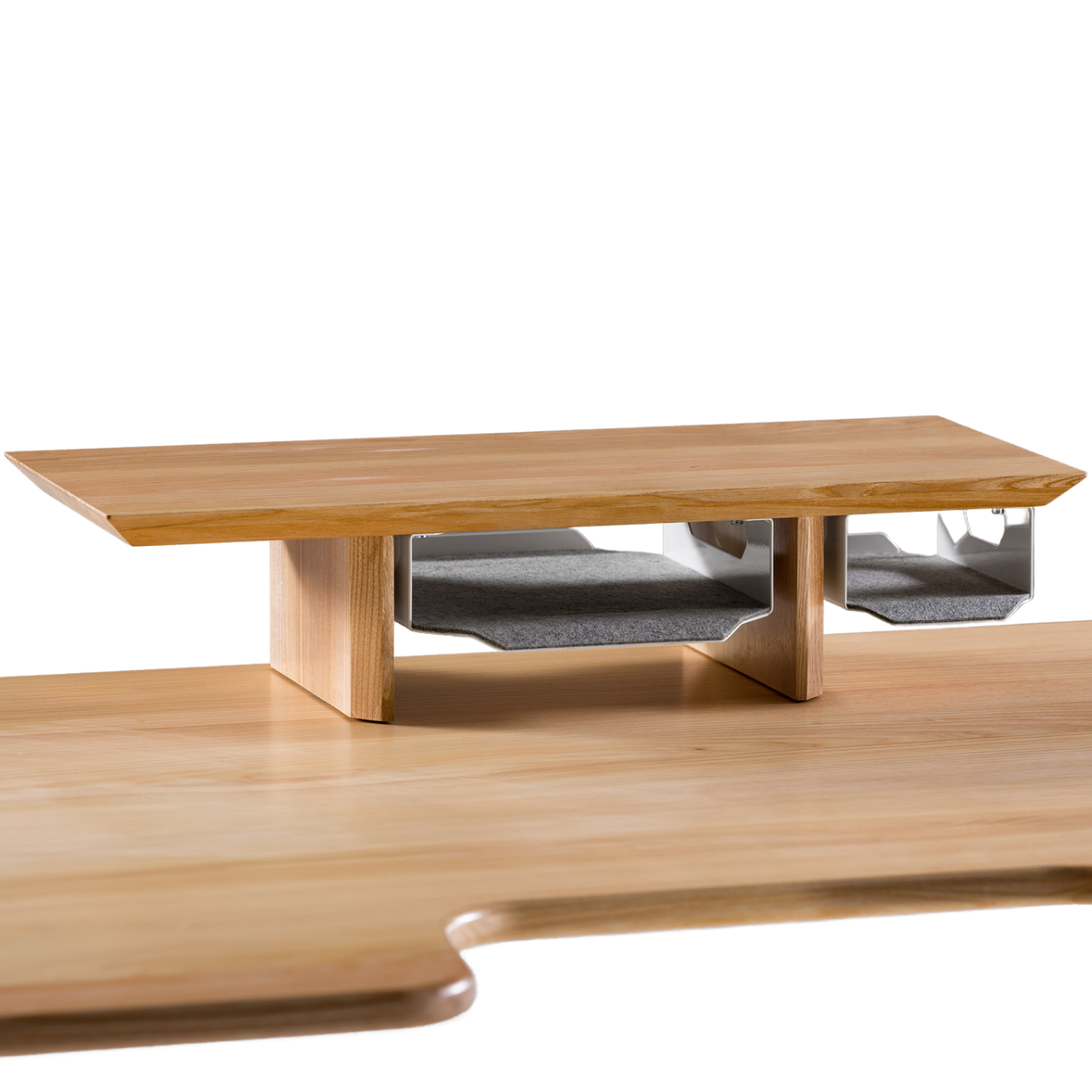 Полка для монитора TEHNOTABLE с органайзерами из ясеня (031-02-01-00)