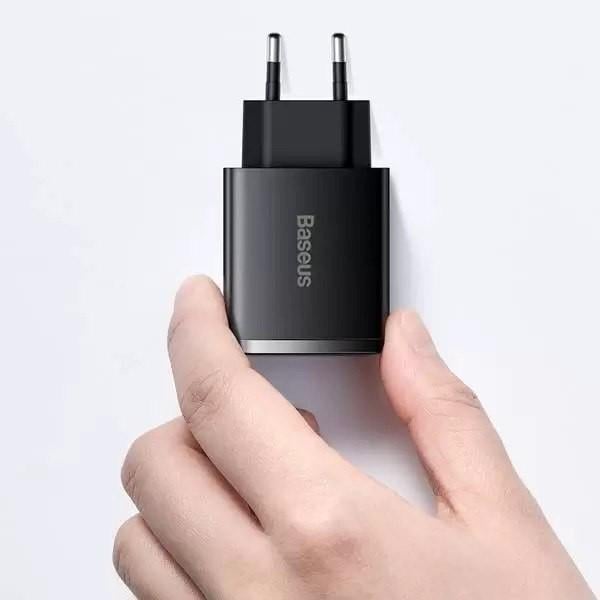 Зарядний пристрій Baseus Compact QC3.0/PD3.0 30 W 3 A Black (CCXJ-E01) - фото 8