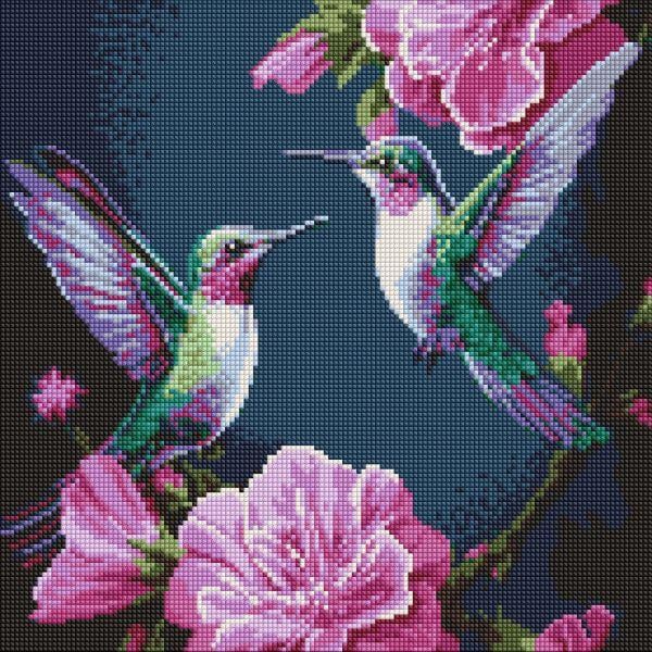 Алмазна мозаїка Казкові птахи art_selena_ua 40х40 см (AMO20025)