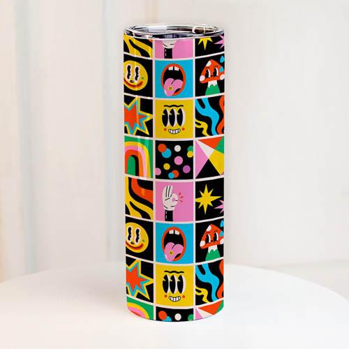 Термос Presentville с принтом Настроение 650 мл (TER_24A069)