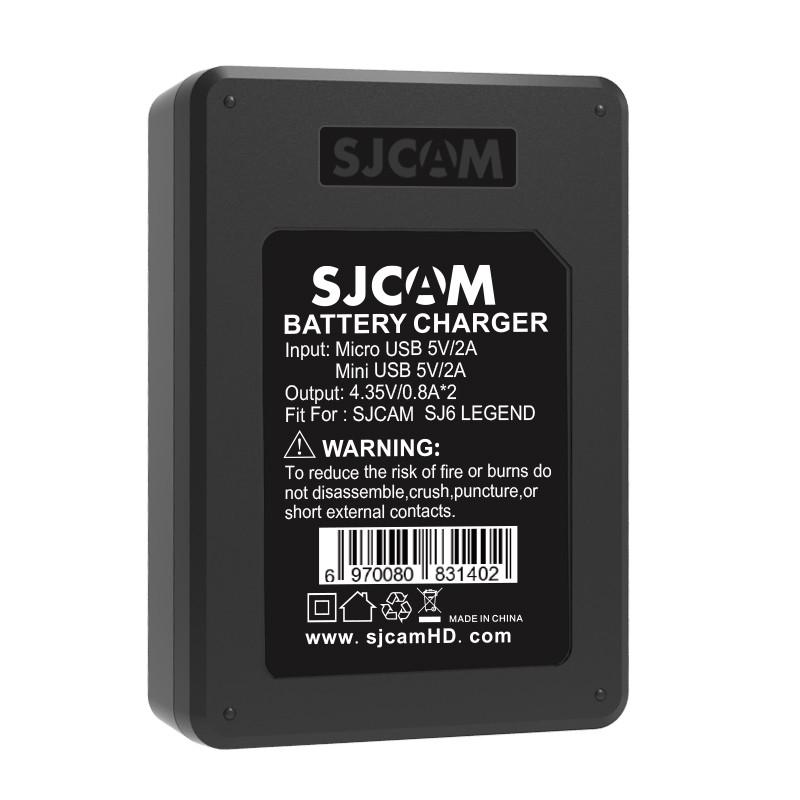 Устройство зарядное для SJcam SJ6 Legend dual для двух аккумуляторов