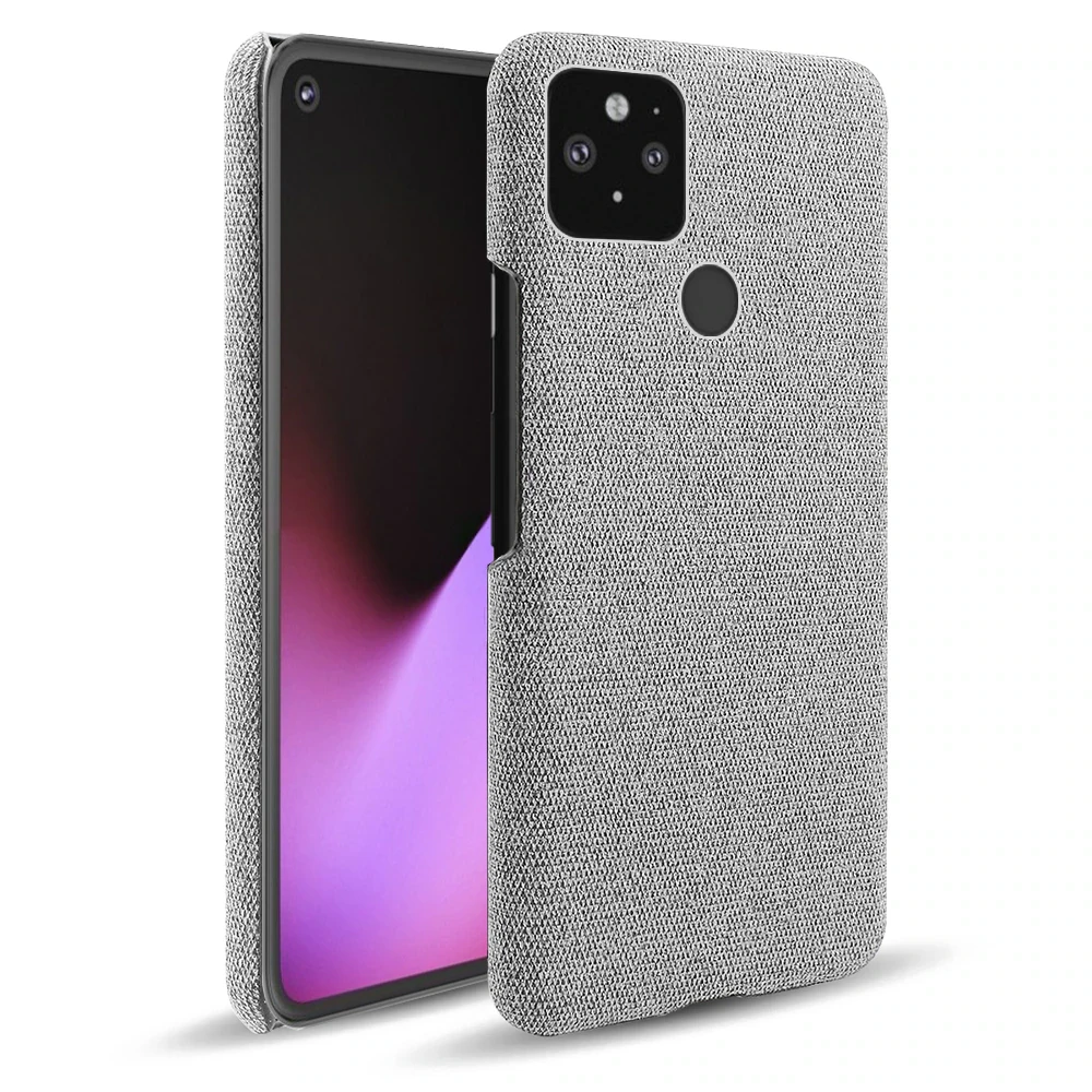 Тканевый чехол для Google Pixel 5 (Светло-серый)