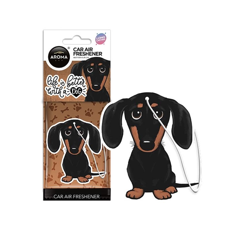 Ароматизатор Aroma Car Cellulose ANIMALS Sausage Dog Ice (83394)