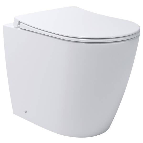 Унітаз підлоговий Devit Do It 4020520 безобідковий з кришкою soft-close Білий глянець