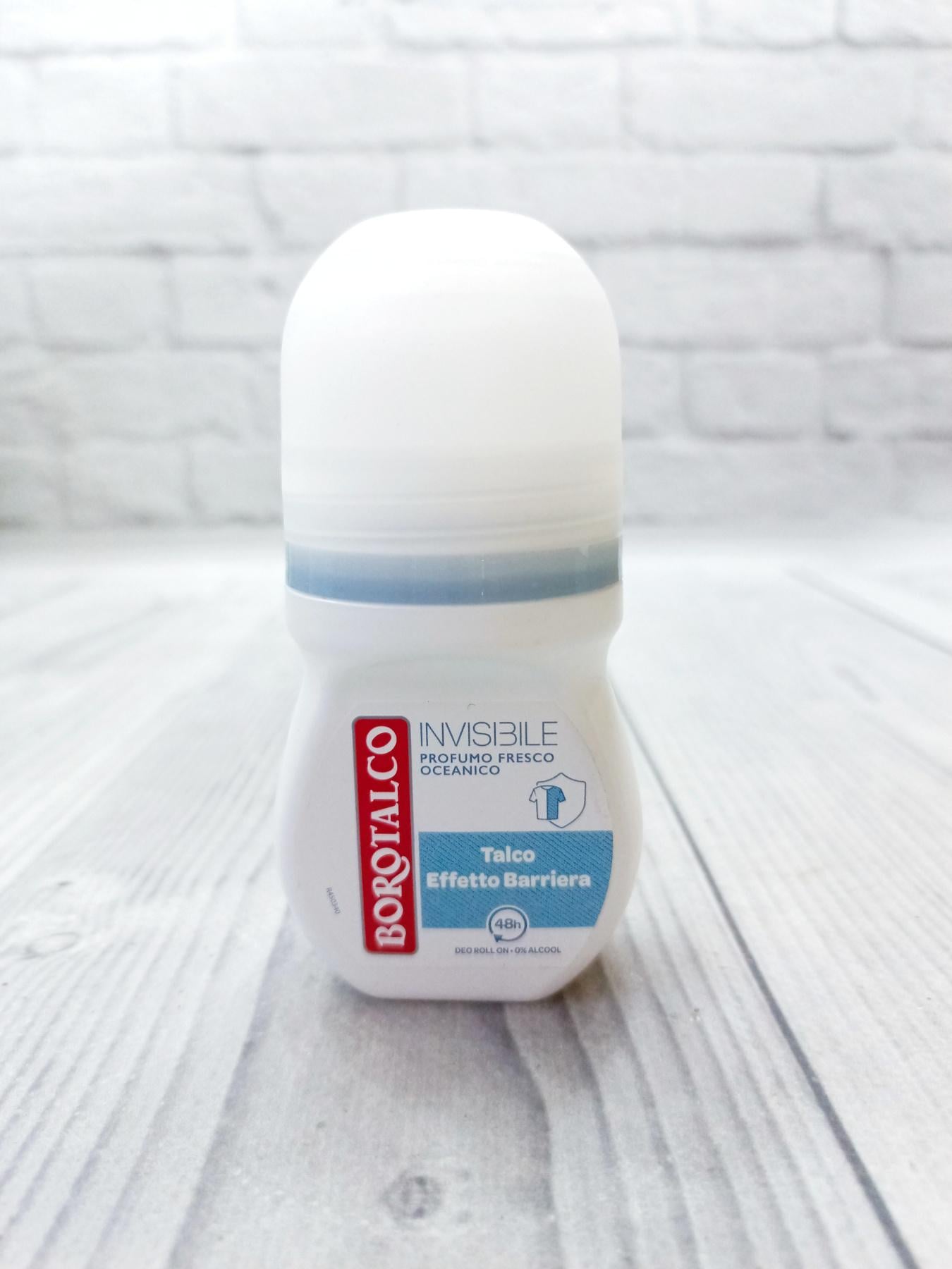 Дезодорант кульковий Borotalco Invisible No Transfer Profumo Fresco 50 мл (1648714954)