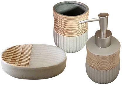 Набор аксессуаров Calm для ванной комнаты 3 пр. керамика (ST-887-04-01)