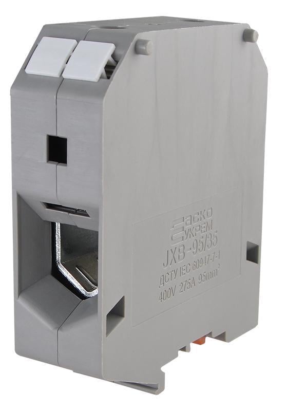 Клеммник АСКО-УКРЕМ JXB 50/35 на DIN-рейку Серый (A0130010030)