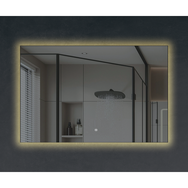 Зеркало прямоугольное для ванной комнаты Insana 320 с LED-подсветкой 80х60 см (А0054891)