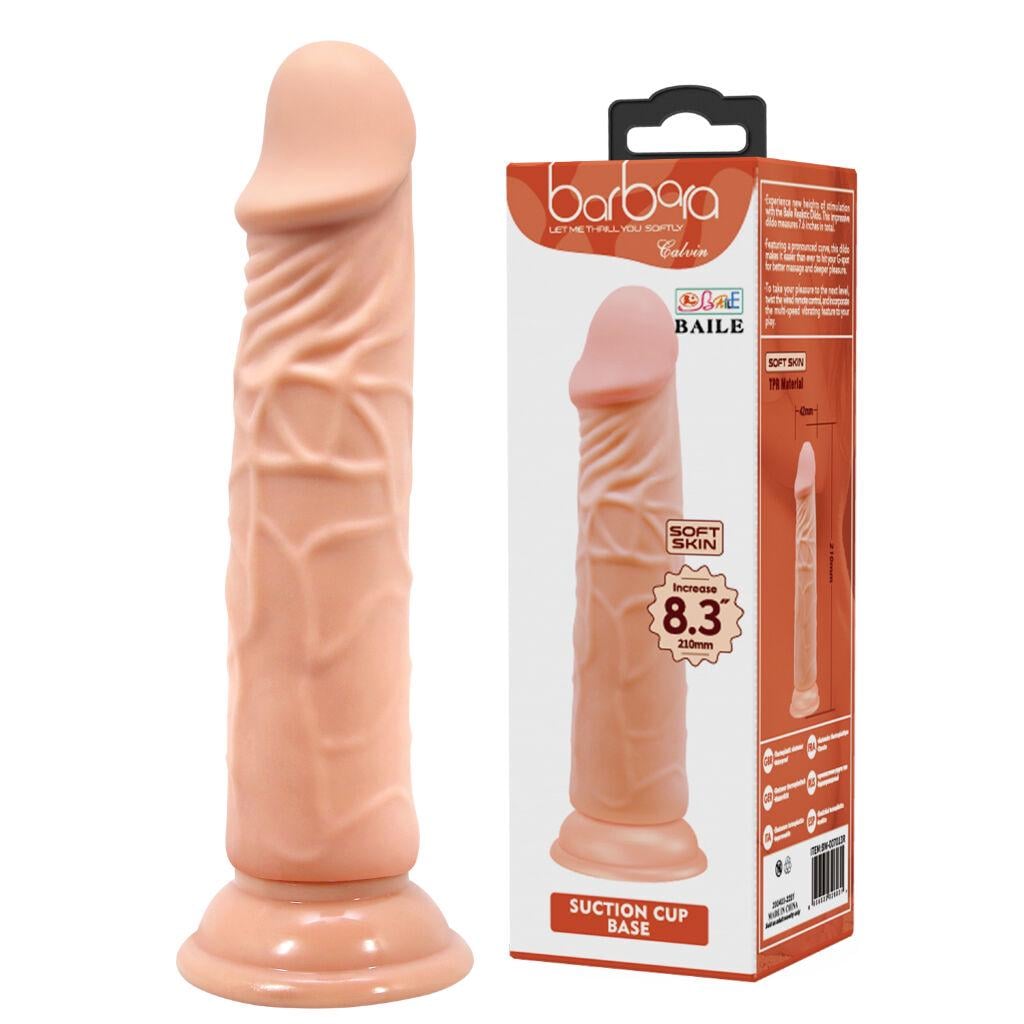 Фаллоимитатор Barbara Calvin Dildo 8,3" Flesh (35552162)
