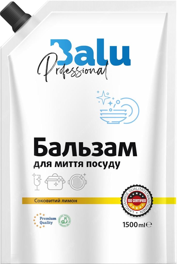 Бальзам для мытья посуды Balu Сочный лимон 1,5 л (00000014720)