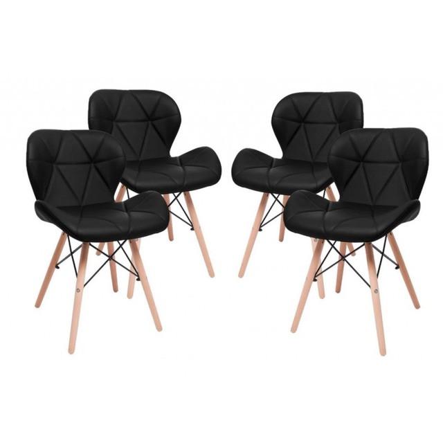 Кресло Bonro B-531 экокожа 4 шт. Черный (2455357368)