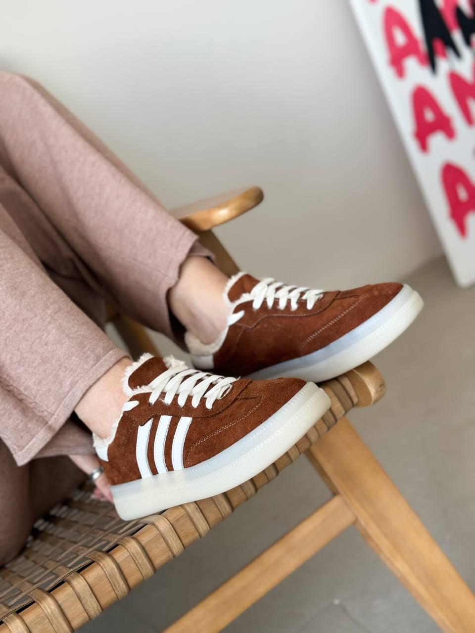 Кеди жіночі на хутрі Maya Shoes р. 36 Рудий (3021/1) - фото 4 Кеди жіночі на хутрі Maya Shoes р. 36 Рудий (3021/1) - фото 4