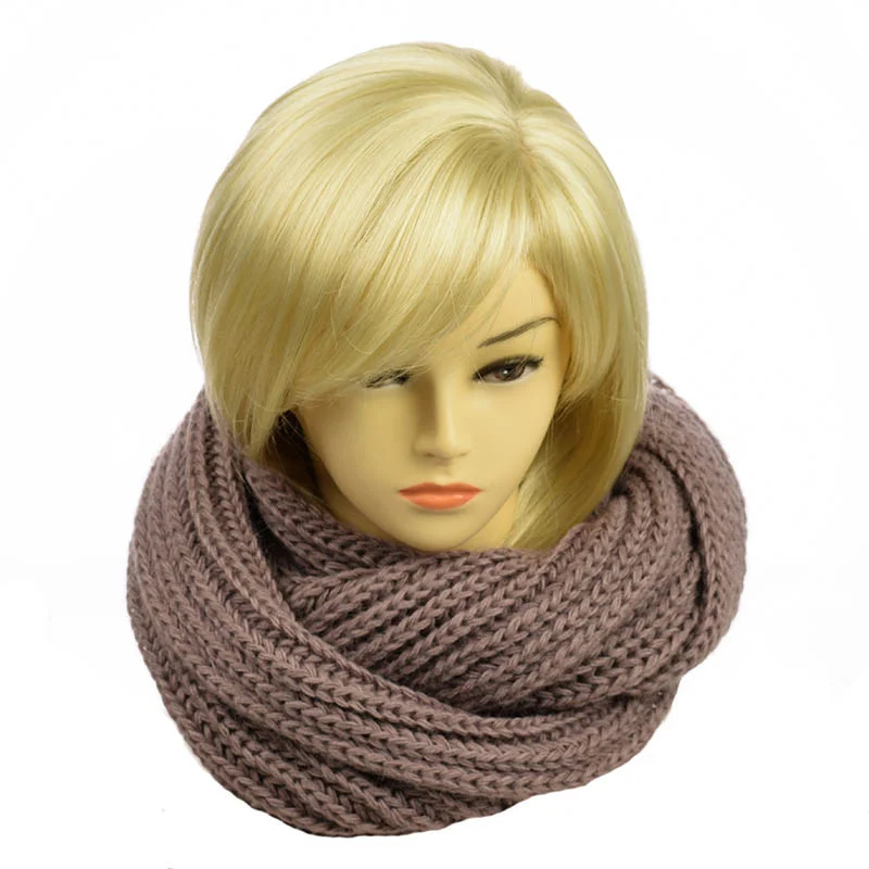 Женский шарф-хомут Английская резинка Мокко