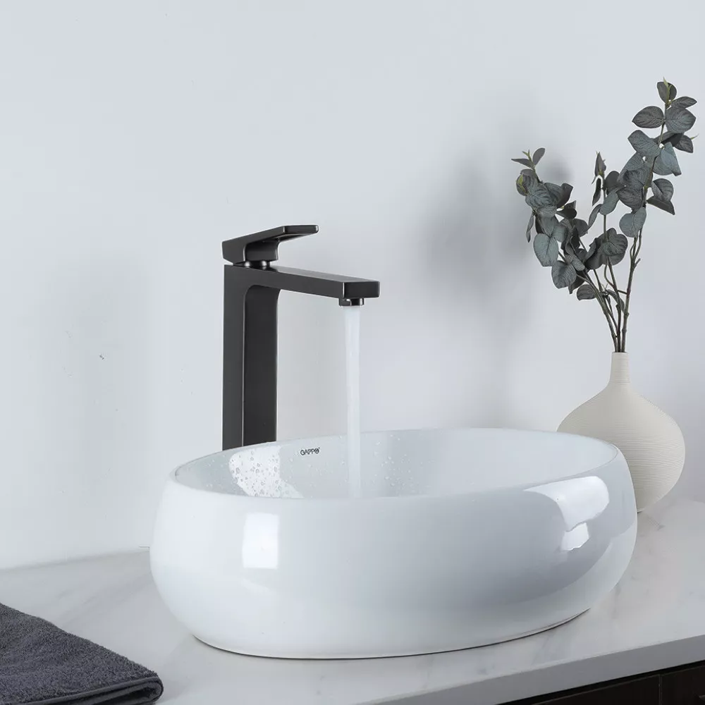 Смеситель для умывальника Gappo G1017-92 Графит (1045068) - фото 2