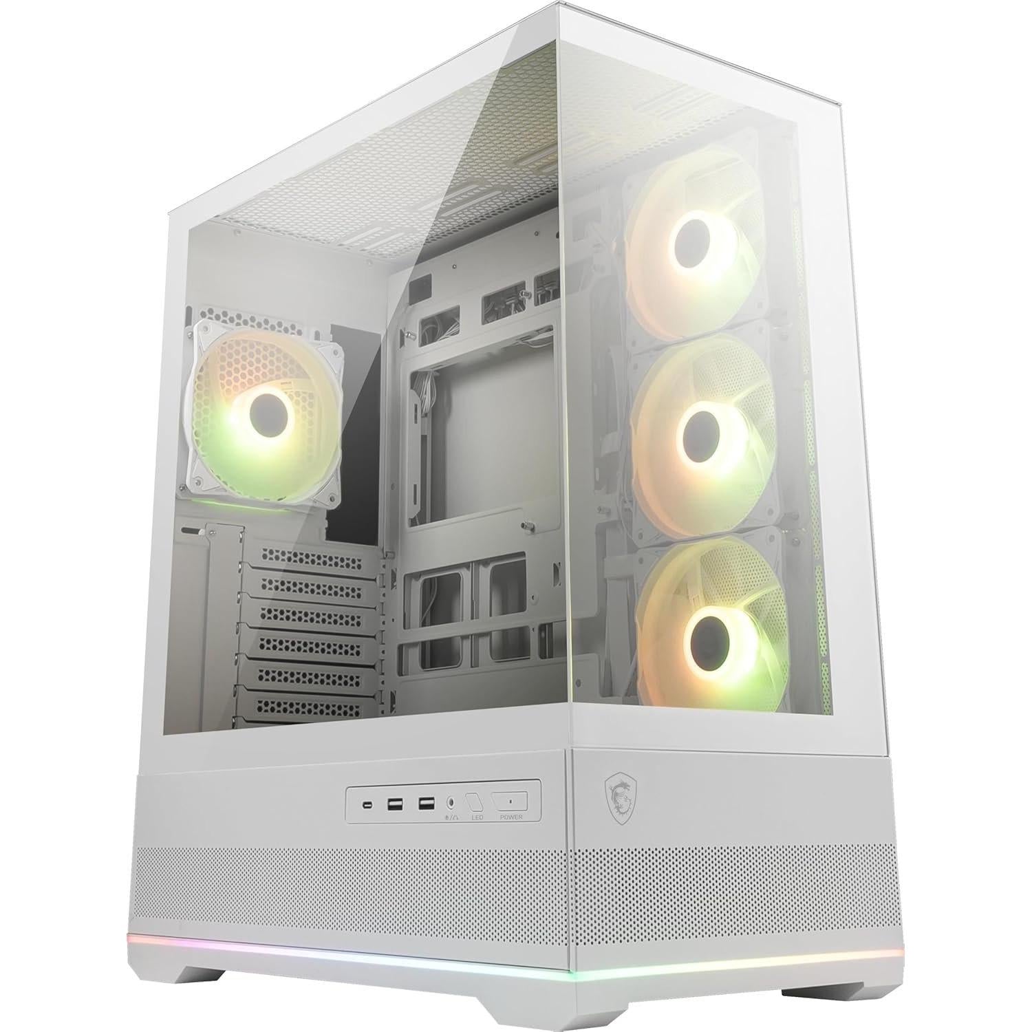 Корпус для ПК MSI MAG Pano 110R PZ Midi-Tower PSU ATX/MicroATX/Mini-ITX Back-Connect ARGB White (35386400)