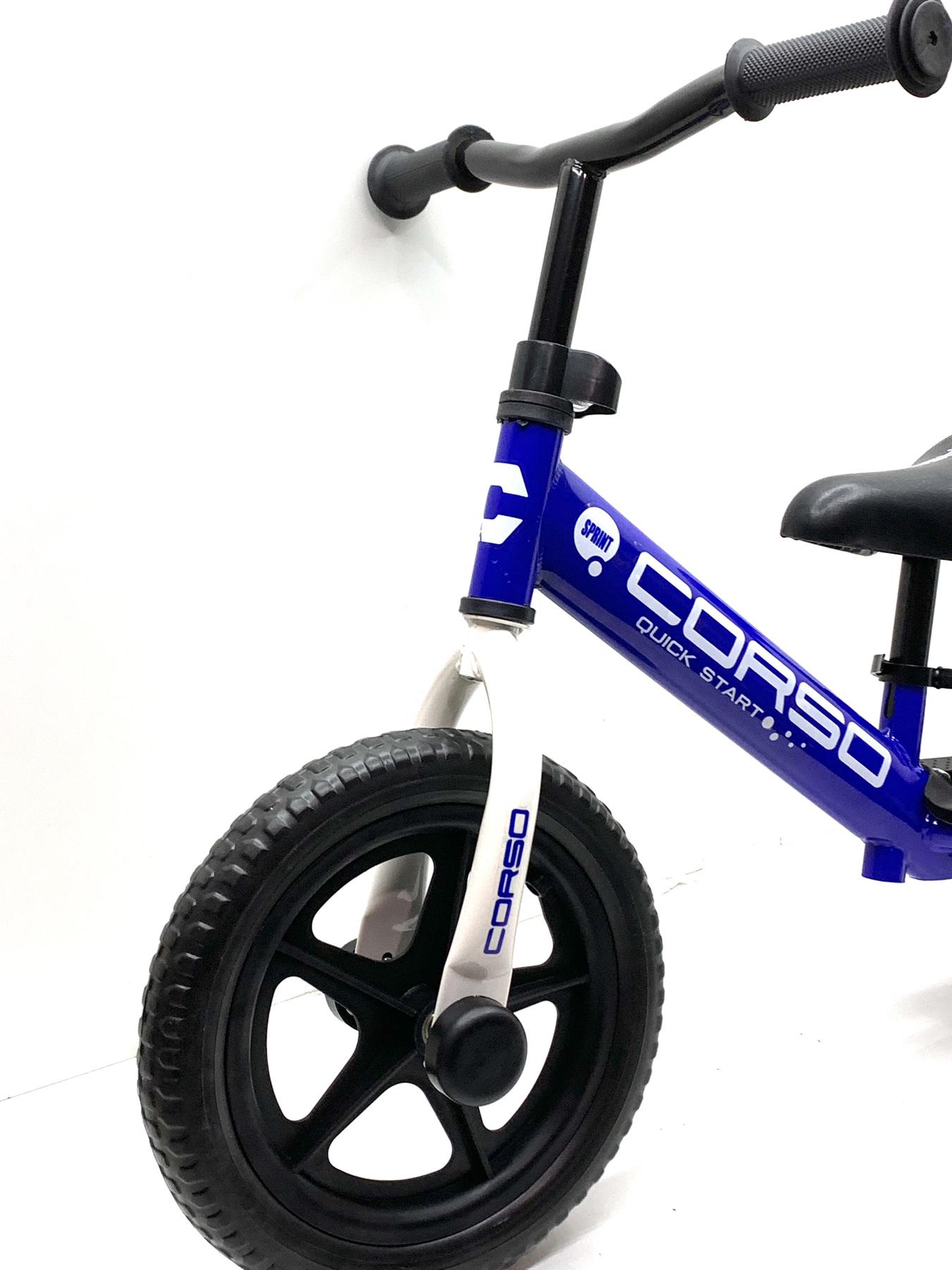 Біговел Corso SPRINT сталева рама колеса 12 дюймів підставка для ніг Синій (JR-96033) - фото 4 Біговел Corso SPRINT сталева рама колеса 12 дюймів підставка для ніг Синій (JR-96033) - фото 4