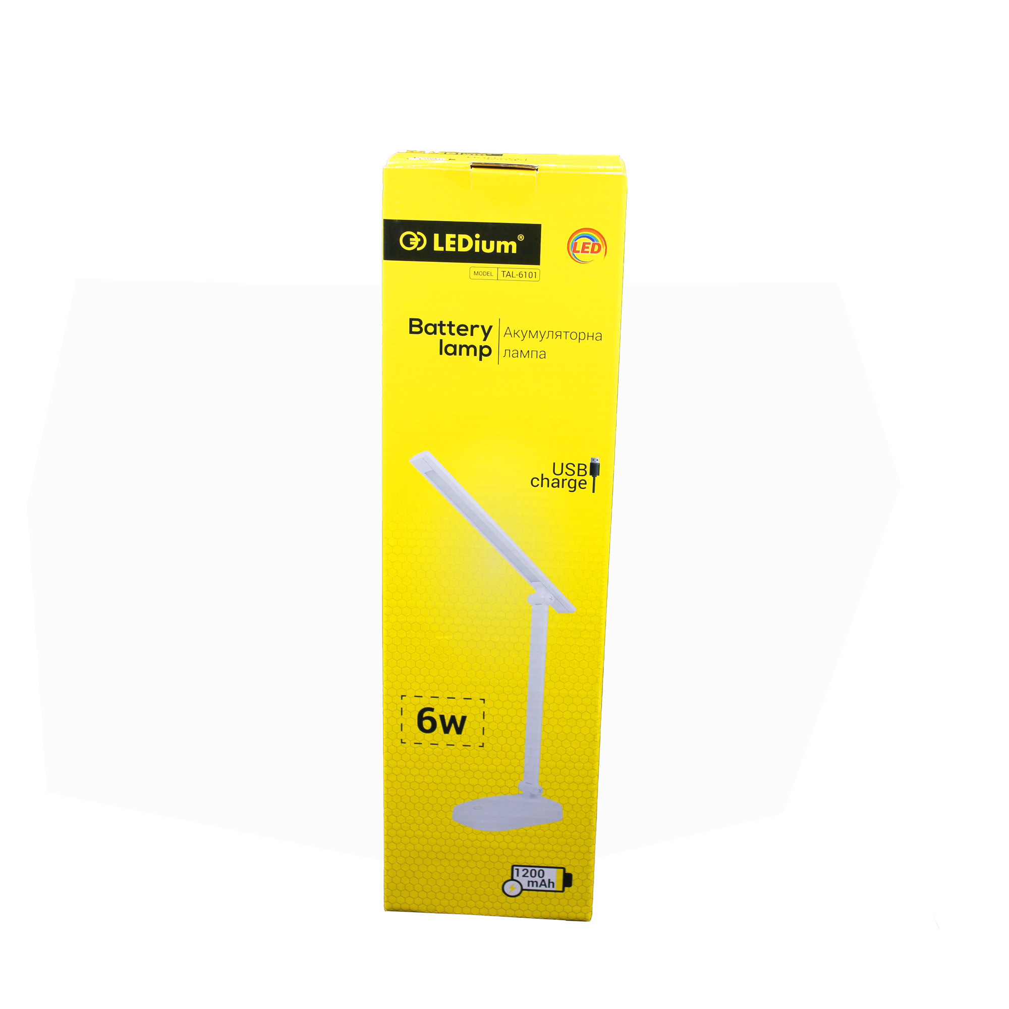 Лампа настольная LED LEDium акумуляторная USB 1200 mAh (17133) - фото 6