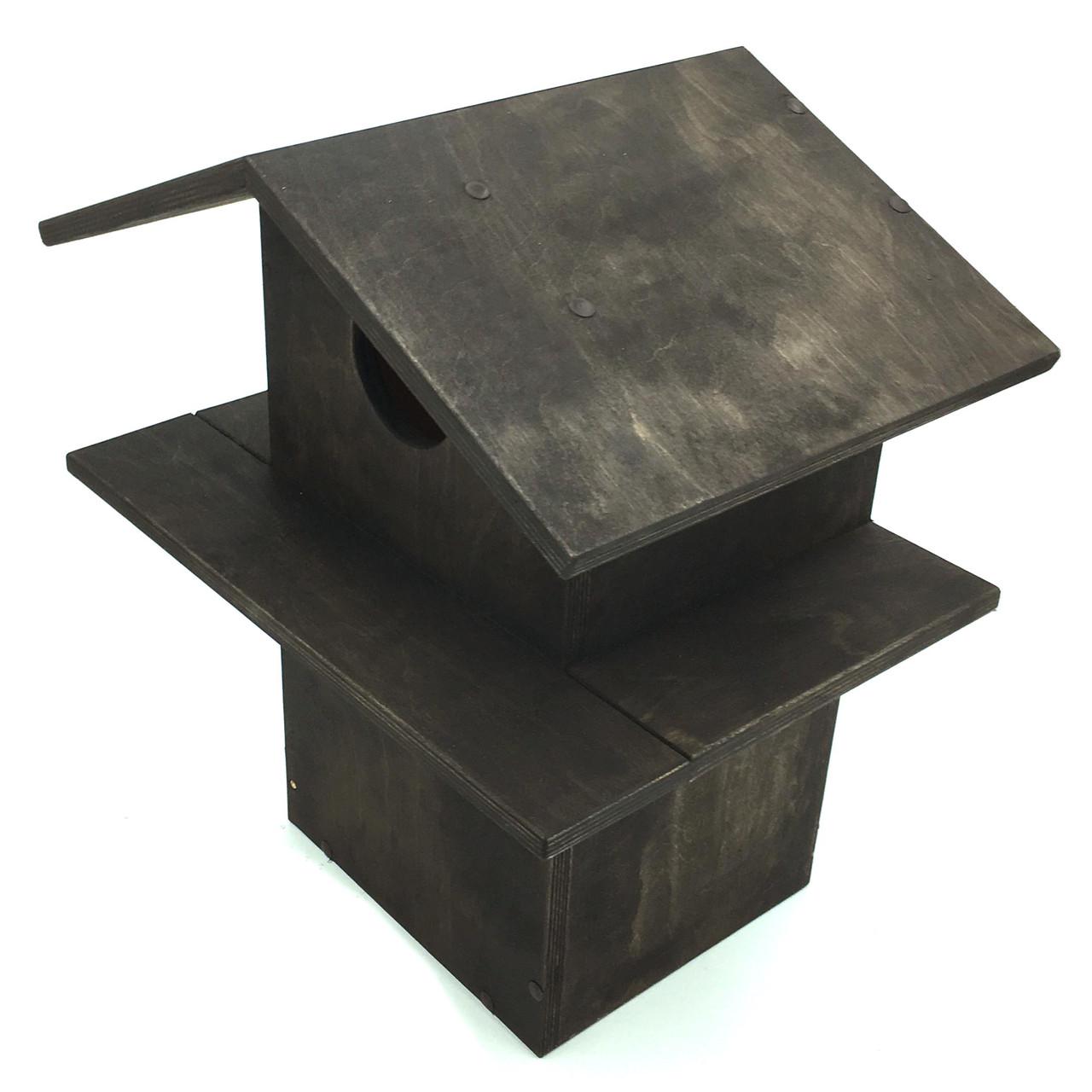 Будиночок для білок з дерева Манджур Венге (ДДБ-000812) - фото 6