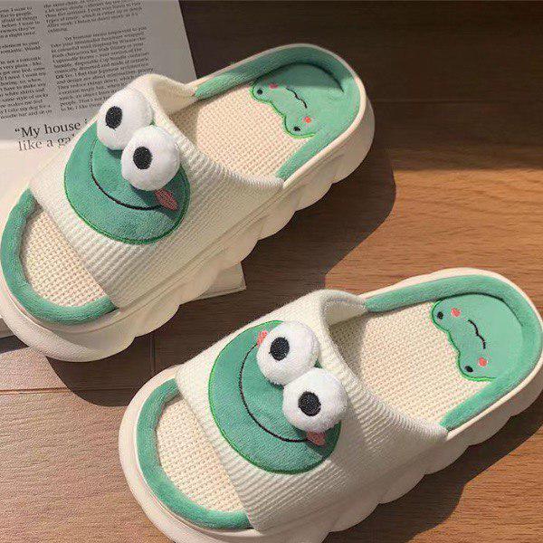 Домашние тапочки Лягушки р. 38-39 Бело-зеленый (M00229-2) - фото 4 Домашние тапочки Лягушки р. 38-39 Бело-зеленый (M00229-2) - фото 4