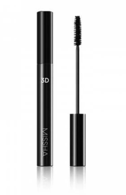 Туш для обʼєму вій З 3D ефектом і натуральним воском Missha The Style 3D Mascara 7 мл (8809581445789)